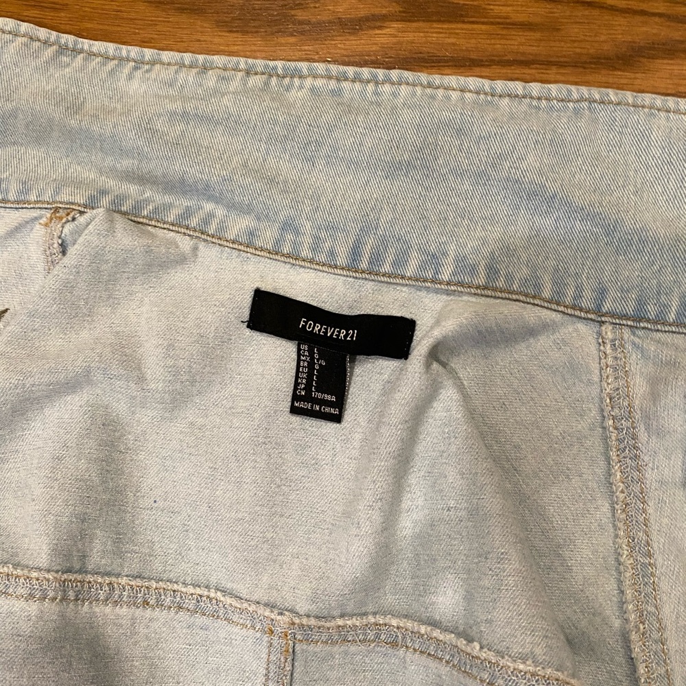 Forever 21 Sky Blue Denim Jacket